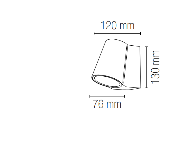 Applique per esterno in alluminio antracite o bianco IP44 led integrato 4000°k 6W 400 lumen SINTESI Applique per esterno in alluminio antracite o bianco IP44 led integrato 4000°k 6W 400 lumen SINTESI